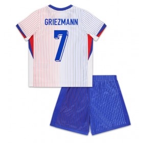 Frankreich Antoine Griezmann #7 Auswärtstrikot EM 2024 Kurzarm (+ kurze hosen)